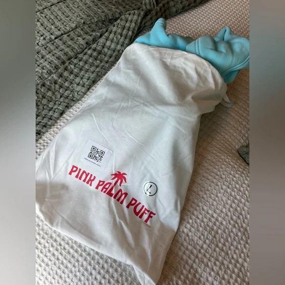 "Hawaii Hibiscus" Hoodie in Aquamarine - Picture 6 of 6